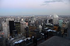 New York City Top Of The Rock 12D Northeast Buildings, Trump Tower, Sony Building, Bloomberg Tower, Citigroup Center Just After Sunset
